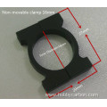 OEM machining black aluminum tube clamps hobbycarbon